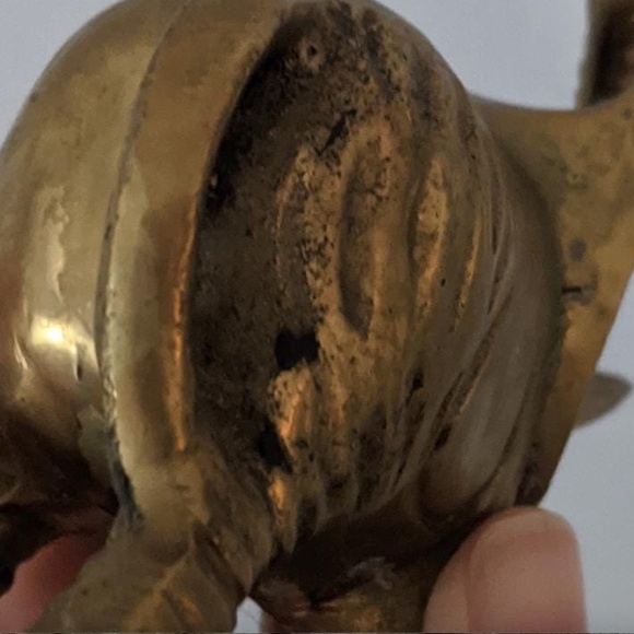 Vintage Brass Elephant statuette 🐘 - Picture 8 of 9